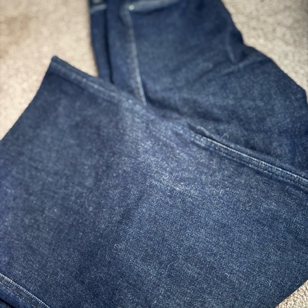 SPANX High-Rise Wide-Leg Jeans in Dark Indigo - Picture 5 of 7